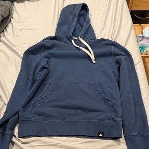 American Giant Navy Hoodie with Drawstring